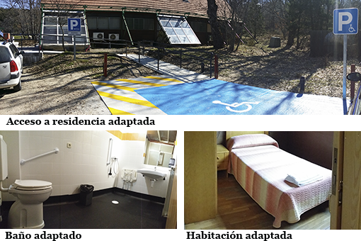 Medidas de accesibilidad tomadas en la residencia del CENEAM