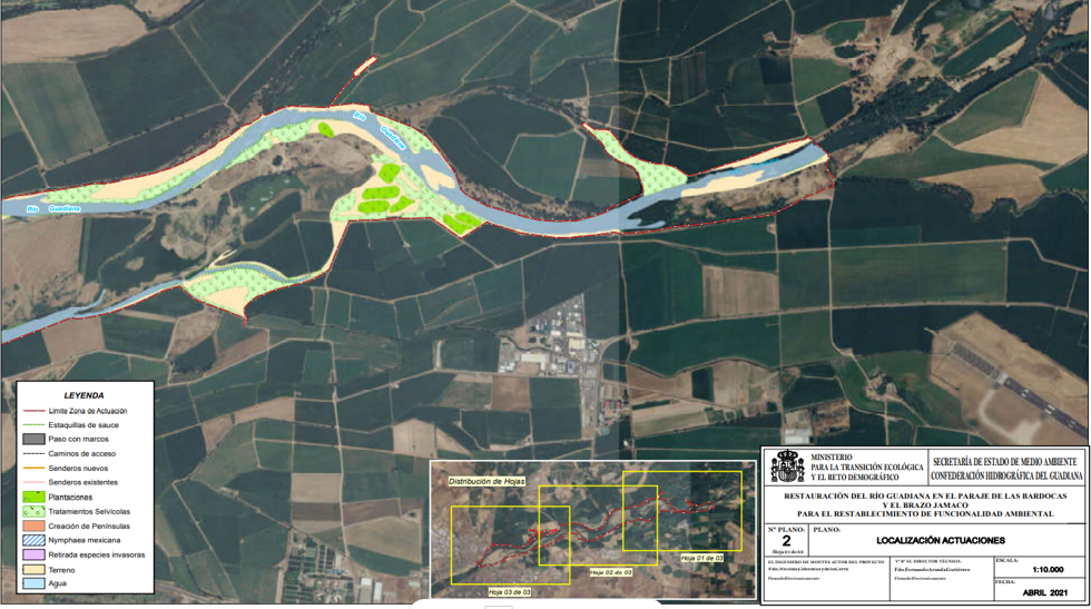 Plano situación de las actuaciones